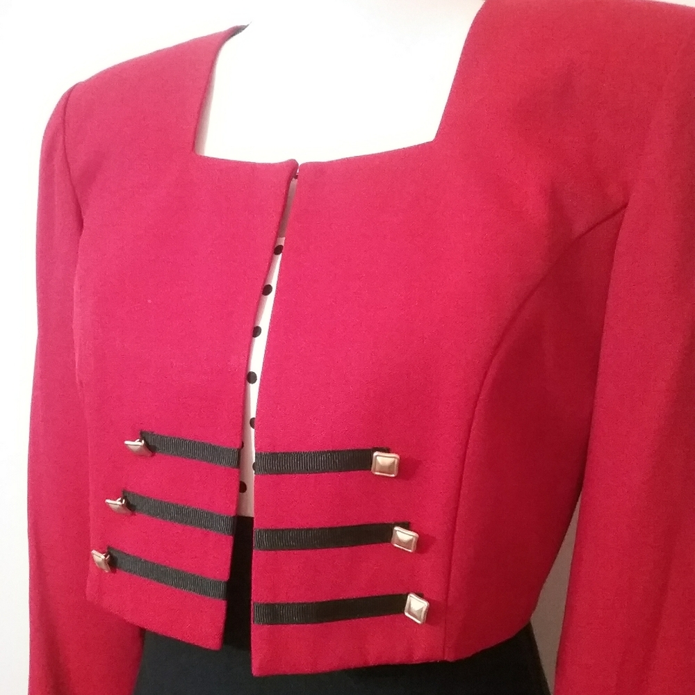 Vintage 1980's "Scarlett" Two Piece Dress Set - Picture 4 of 10